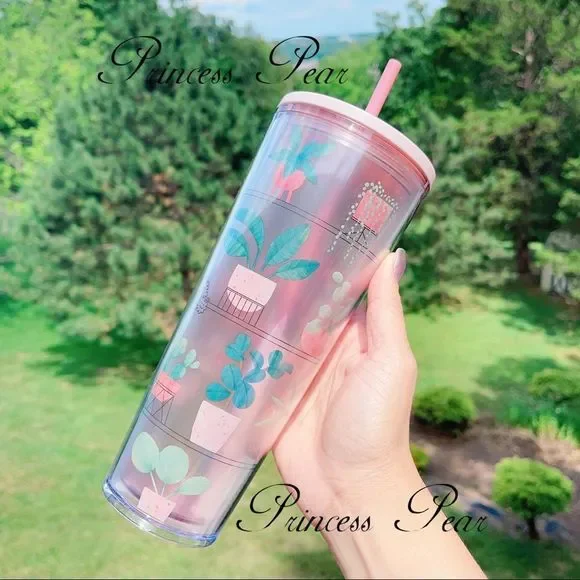 5/$100 Starbucks plant parenting feat Caterpillar Home Greenery cold cup 24 oz - Picture 7 of 8